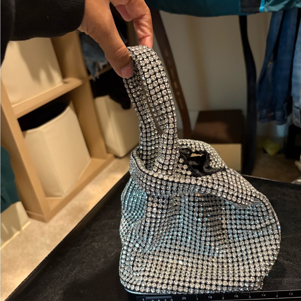 Giarité Silver Rhinestone Women's Bag